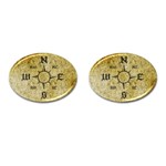 Pirate Compass Cufflinks (Oval)
