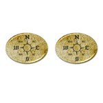 Pirate Compass Cufflinks (Oval)