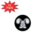 Chibi Easter Bunny 1  Mini Button (10 pack) 