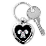 Chibi Easter Bunny Key Chain (Heart)