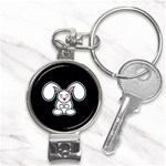 Chibi Easter Bunny Nail Clippers Key Chain