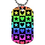 Rainbow Stars and Hearts Dog Tag (One Sided)