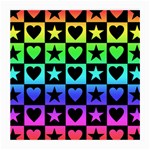 Rainbow Stars and Hearts Glasses Cloth (Medium, Two Sided)