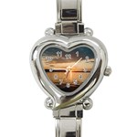 sunset Heart Italian Charm Watch