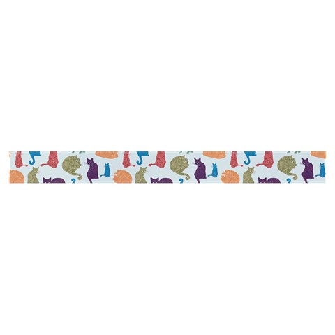 Blue Colorful Cats Silhouettes Pattern Zipper Classic Tote Bags from ArtsNow.com Strap