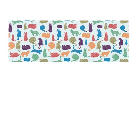 Blue Colorful Cats Silhouettes Pattern Memory Card Reader (Stick)  from ArtsNow.com Front