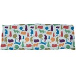Blue Colorful Cats Silhouettes Pattern Body Pillow Cases Dakimakura (Two Sides) 