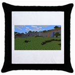 Minecraft Strange Land Formations Throw Pillow Case (Black)