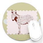 Donkey foal Round Mousepad