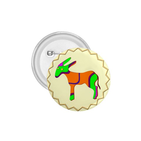 Funky Donkey 1.75  Button from ArtsNow.com Front