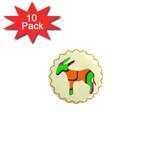 Funky Donkey 1  Mini Magnet (10 pack) 