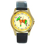 Funky Donkey Round Gold Metal Watch