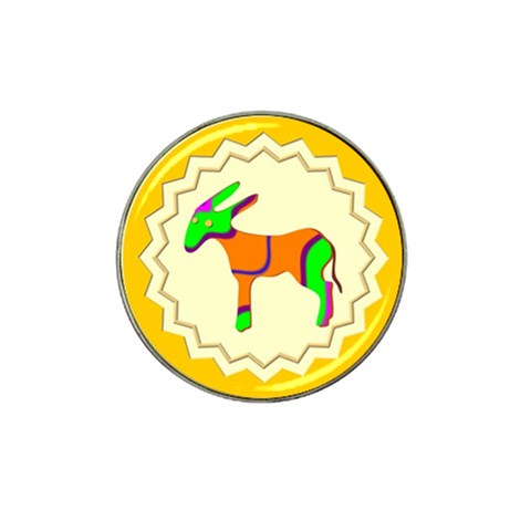 Funky Donkey Hat Clip Ball Marker from ArtsNow.com Front