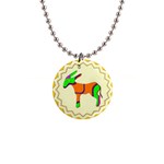 Funky Donkey 1  Button Necklace