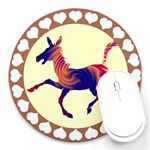 Funny Donkey Round Mousepad