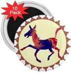 Funny Donkey 3  Magnet (10 pack)