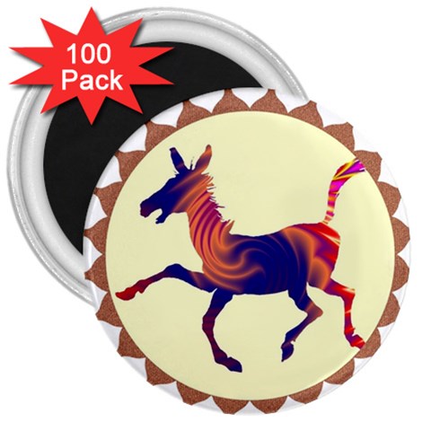 Funny Donkey 3  Magnet (100 pack) from ArtsNow.com Front