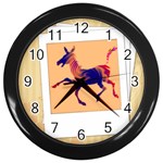 Funny Donkey Wall Clock (Black)