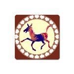 Funny Donkey Magnet (Square)