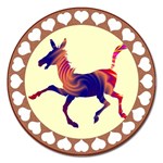 Funny Donkey Magnet 5  (Round)