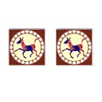 Funny Donkey Cufflinks (Square)