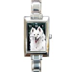 dog38 Rectangular Italian Charm Watch