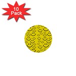 Smiley Face 1  Mini Button (10 pack) 