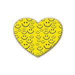 Smiley Face Heart Coaster (4 pack)