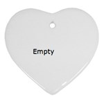 Emoji Surf Heart Ornament (Two Sides)