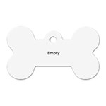 Emoji Surf Dog Tag Bone (Two Sides)