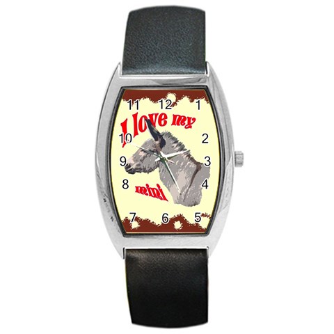 Mini donk Barrel Style Metal Watch from ArtsNow.com Front