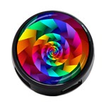 Psychedelic Rainbow Spiral  4-Port USB Hub (One Side)