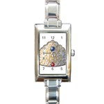 CrownIcons_001 Rectangular Italian Charm Watch