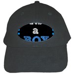Its A Boy Black Black Cap
