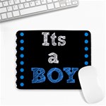 Its A Boy Black Small Mousepad