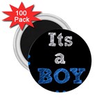 Its A Boy Black 2.25  Magnet (100 pack) 