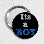 Its A Boy Black 2.25  Handbag Mirror