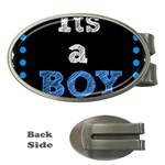 Its A Boy Black Money Clip (Oval)