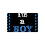 Its A Boy Black Magnet (Name Card)