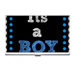 Its A Boy Black Business Card Holder