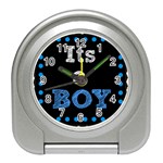 Its A Boy Black Travel Alarm Clock