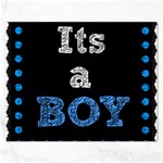 Its A Boy Black Jigsaw Puzzle (Rectangular)
