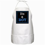 Its A Boy Black BBQ Apron