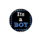 Its A Boy Black Hat Clip Ball Marker (10 pack)