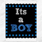 Its A Boy Black Canvas 36  x 48 