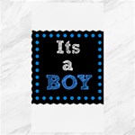 Its A Boy Black Canvas 40  x 72 