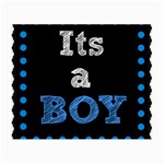 Its A Boy Black Small Glasses Cloth (2 Sides)