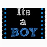 Its A Boy Black Large Glasses Cloth