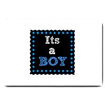 Its A Boy Black Large Doormat