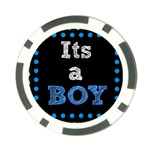 Its A Boy Black Poker Chip Card Guard